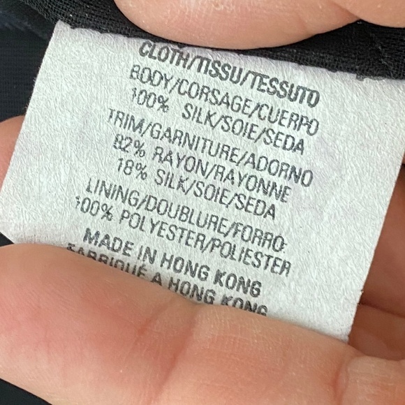 Emanuel Ungaro Silk Velour Striped Black Dress 2 - Picture 5 of 5